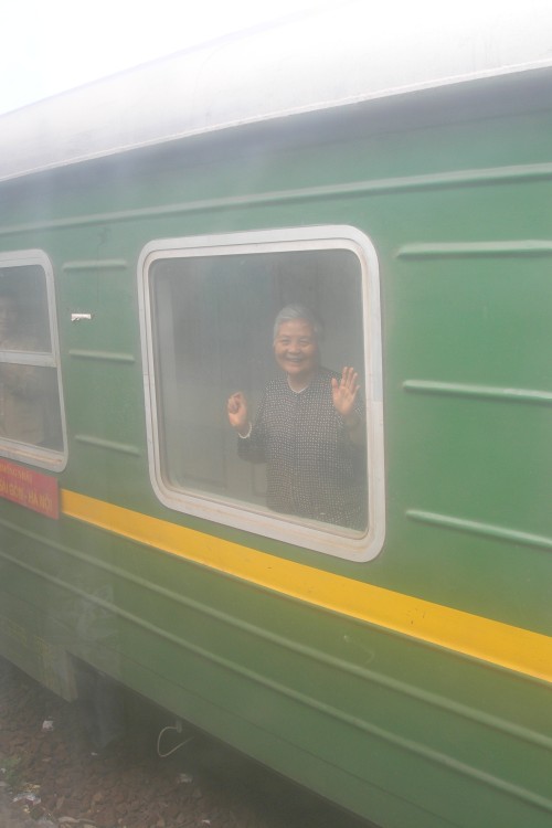 Grandma on a Vietnamese Train