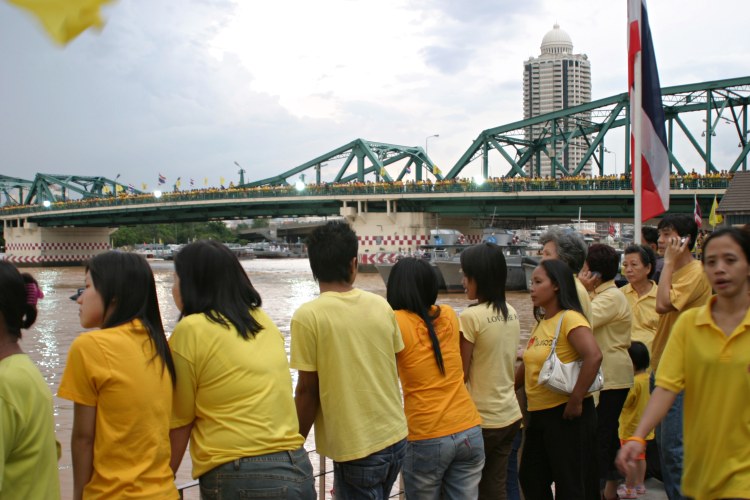 Bridge of Yellow Shirts